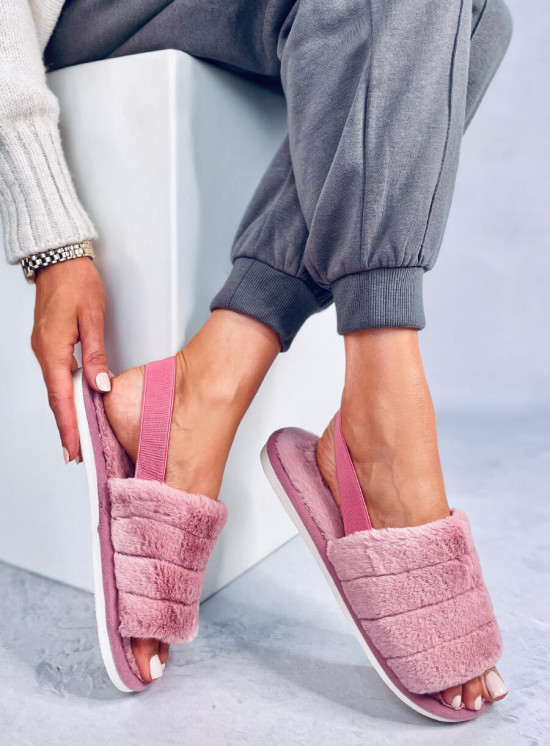 Ciabatte da donna rosa con elastico