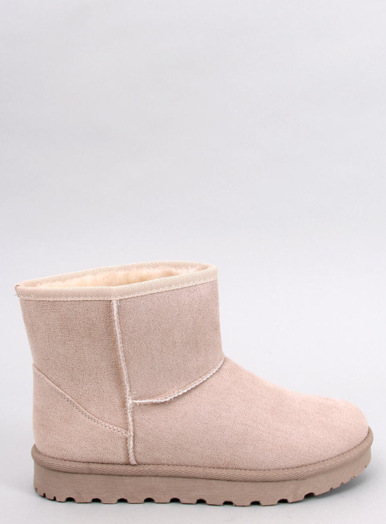 Stivaletti imbottiti bassi beige