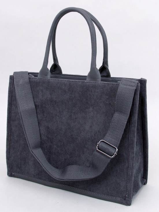 Borsa shopper da donna grigio scuro