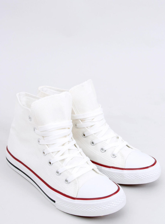 Classiche sneakers in tela bianche