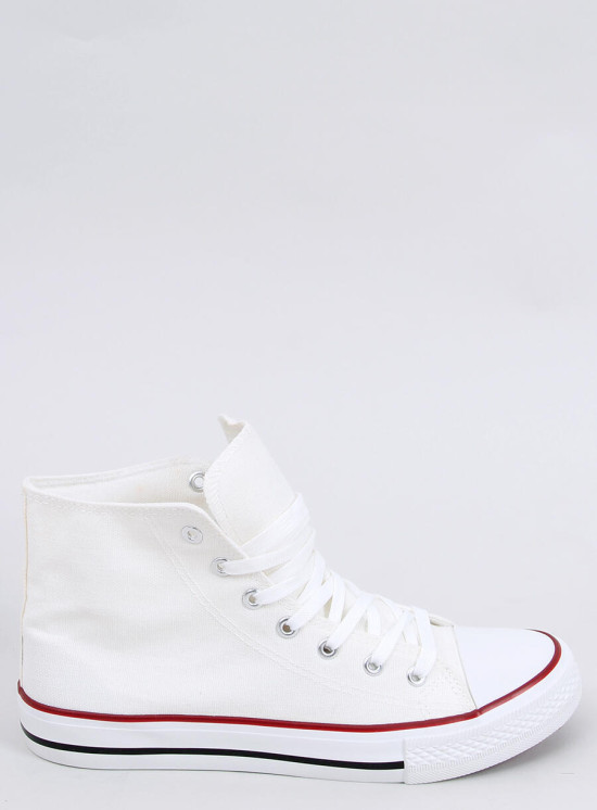 Classiche sneakers in tela bianche