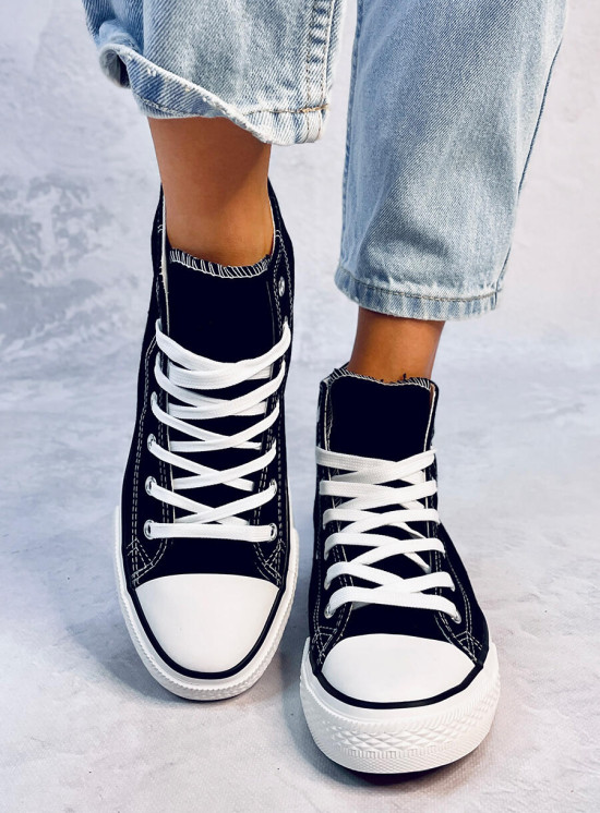 Classiche sneakers in tela nere