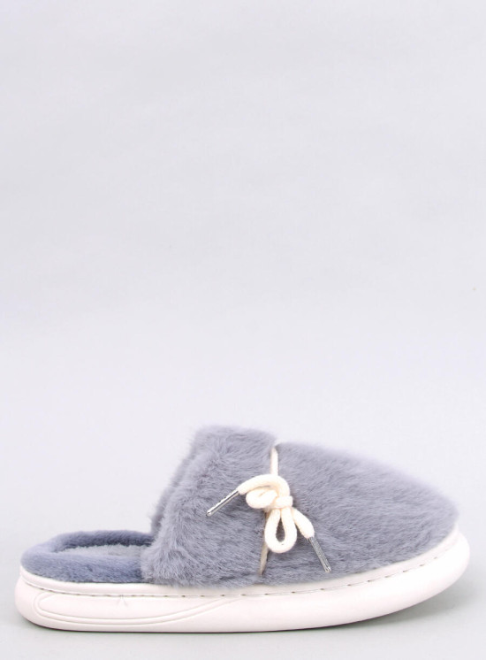 Pantofole in pelliccia grigie