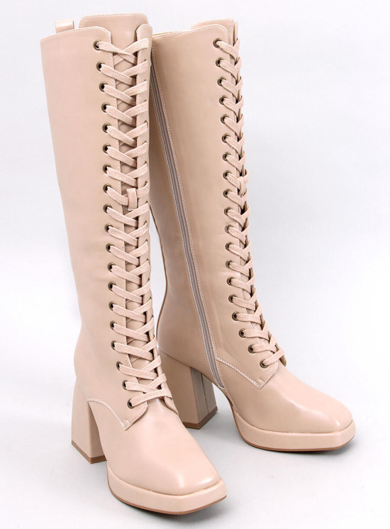 Stivali beige WEDNESDAY