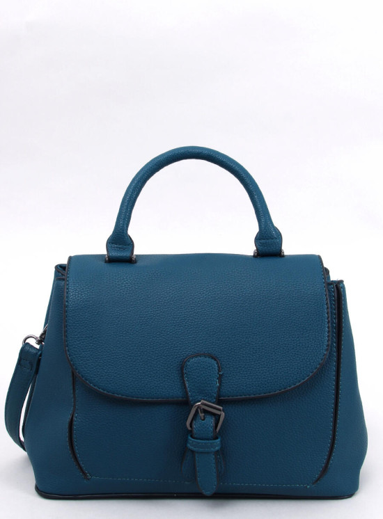 Borsa da donna con fibbia blu mare