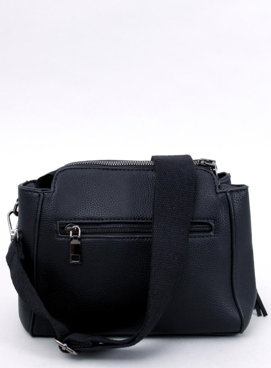 Borsa da donna con nappine nera