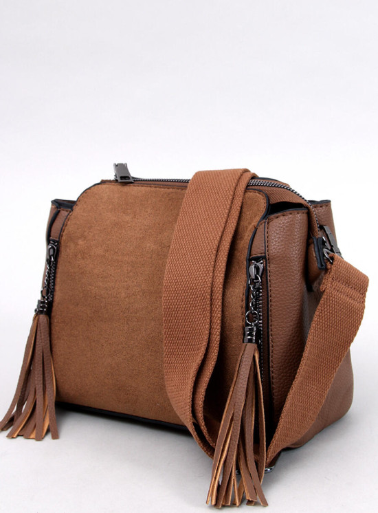 Borsa da donna con nappine marrone