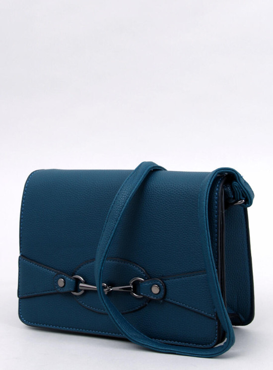 Borsa blu in ecopelle