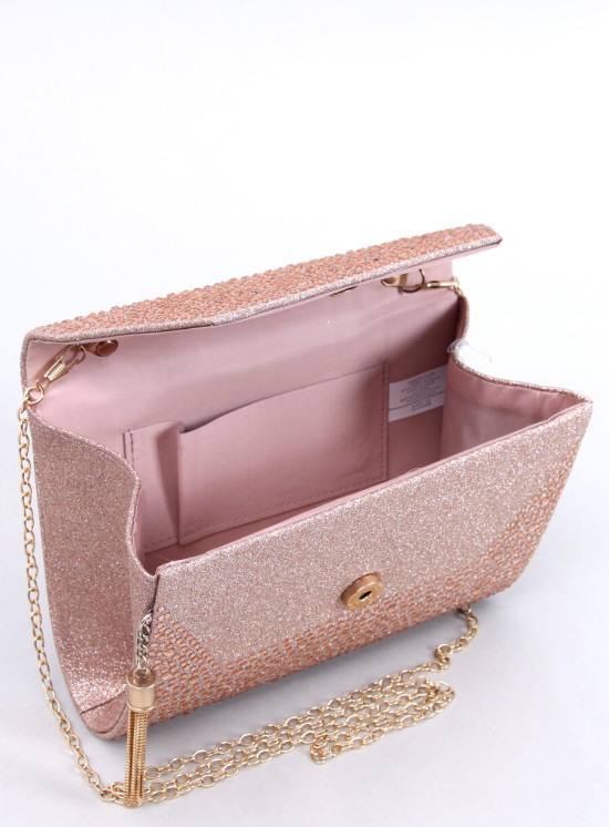 Borsa da donna rosa chiaro lucida