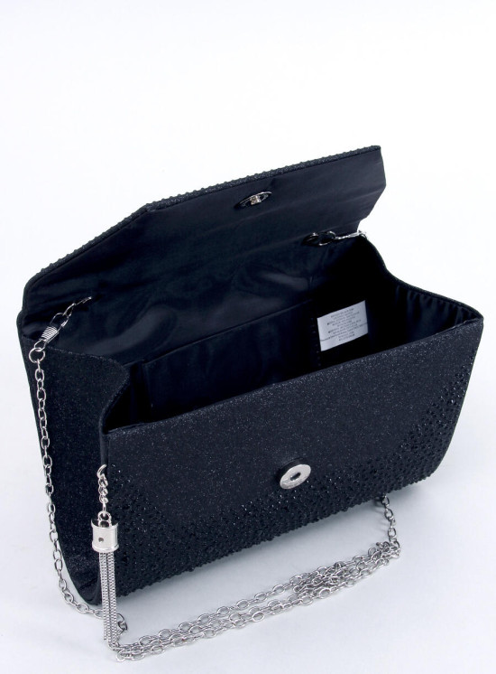 Borsa da donna nera lucida