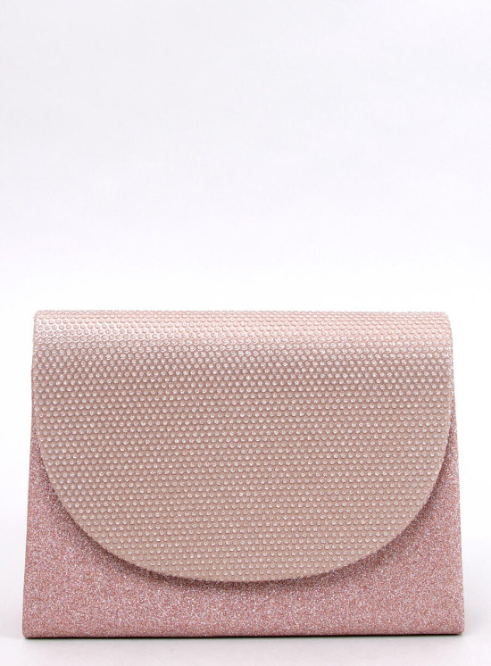Borsa formale lucida rosa champagne