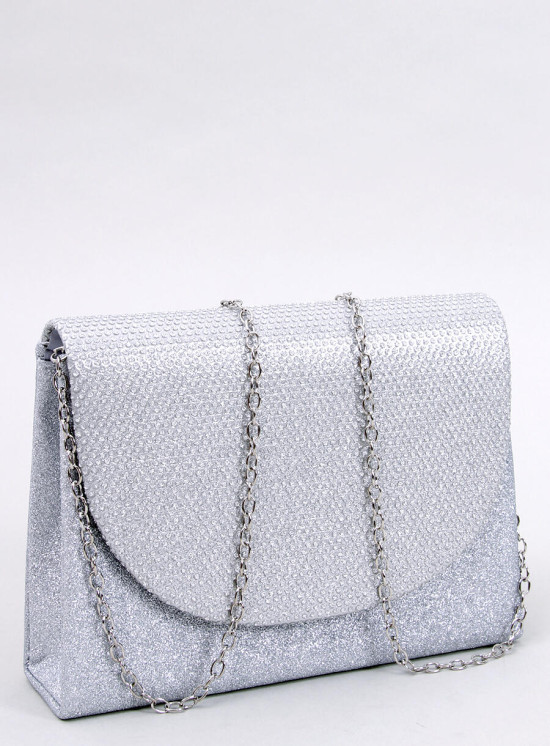 Borsa formale lucida argento