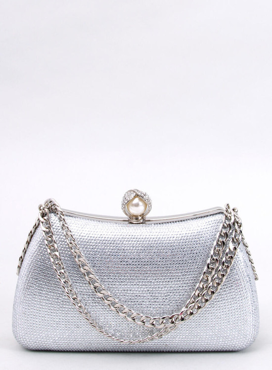 Borsa clutch argento