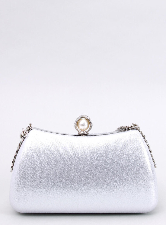 Borsa clutch argento