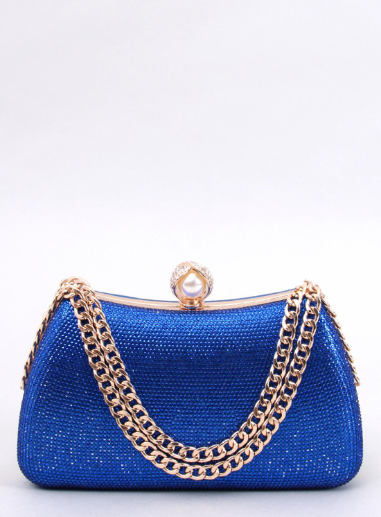 Borsa clutch blu cobalto