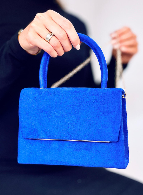 Borsa a mano blu reale