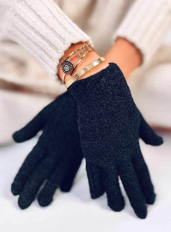 Guanti basic da donna neri