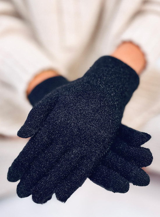 Guanti basic da donna neri
