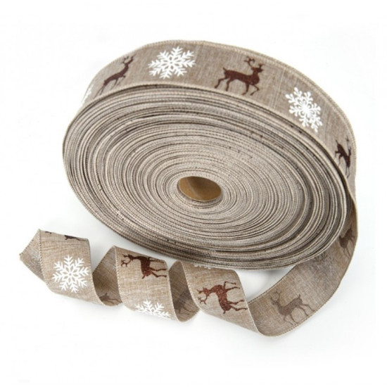Nastro per confezioni regalo WINTER beige