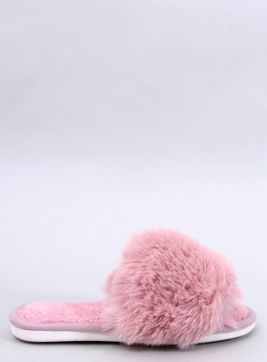 Ciabatte in pelliccia rosa