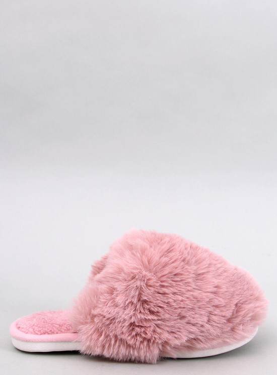 Pantofole con pelliccia artificiale rosa