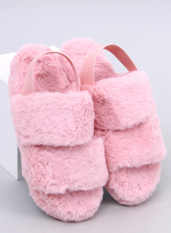 Pantofole rosa chiaro con elastico