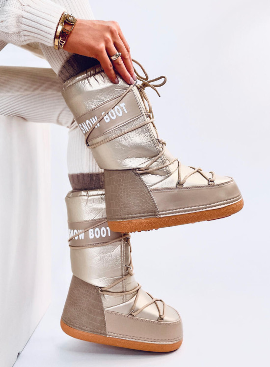 Stivali oro champagne SNOW BOOTS