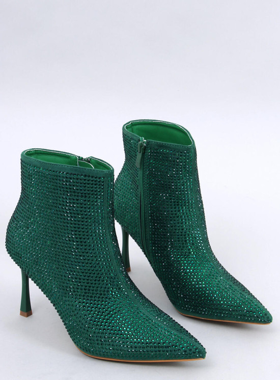 Stivaletti verdi con strass