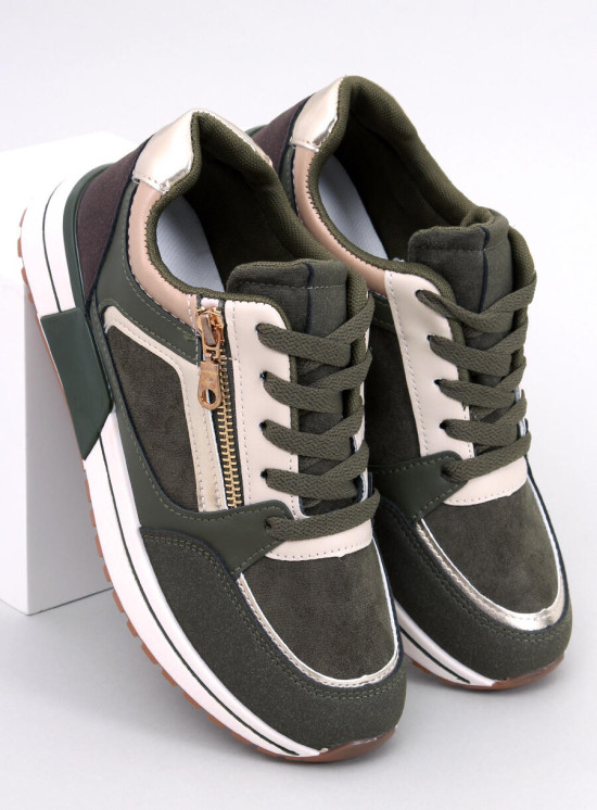 Scarpe sportive da donna color kaki