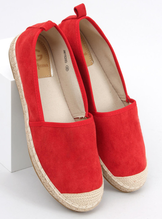 Espadrillas rosse in ecopelle scamosciata