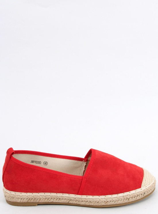 Espadrillas rosse in ecopelle scamosciata