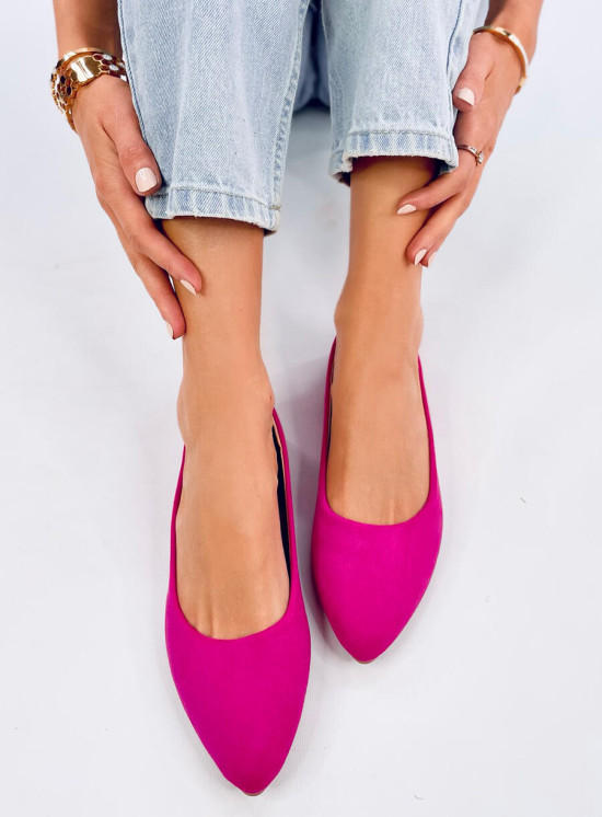 Ballerine fucsia con soletta in pelle