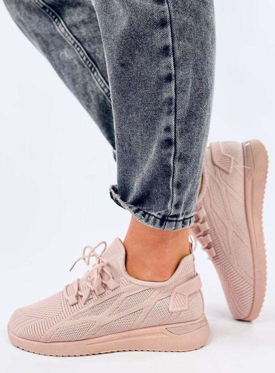 Sneakers elastiche rosa chiaro