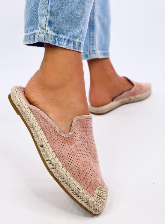 Espadrillas rosa con tallone aperto