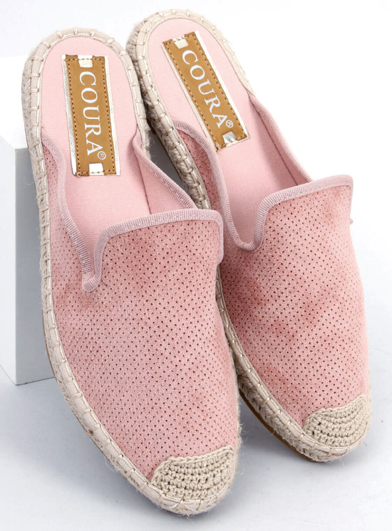 Espadrillas rosa con tallone aperto