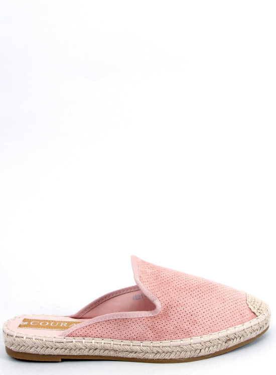 Espadrillas rosa con tallone aperto