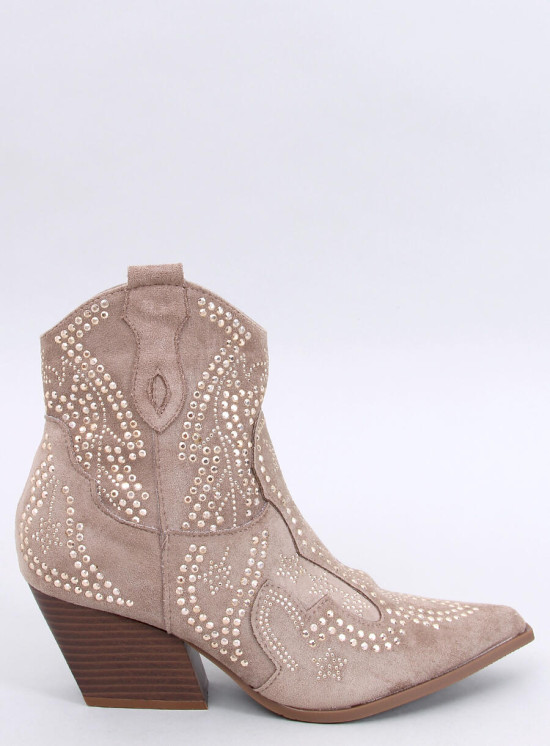 Stivaletto con pietre SARA marrone chiaro
