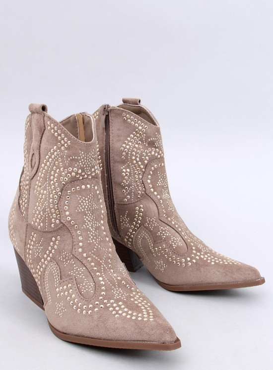 Stivaletto con pietre SARA marrone chiaro