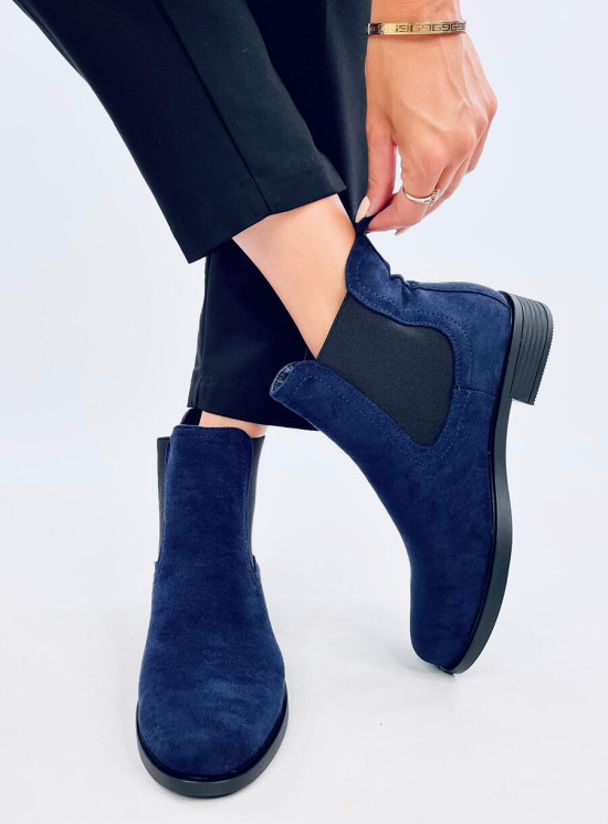 Stivaletti Chelsea bassi blu scuro