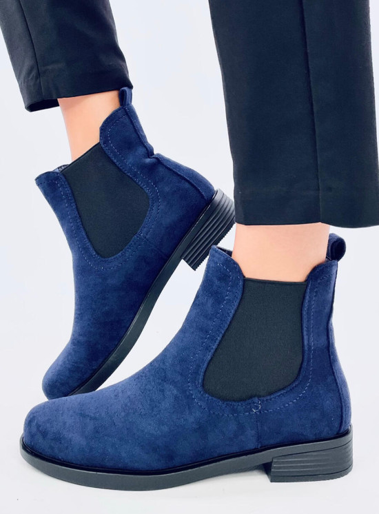 Stivaletti Chelsea bassi blu scuro
