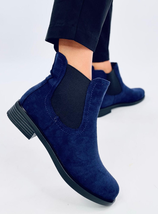Stivaletti Chelsea bassi blu scuro
