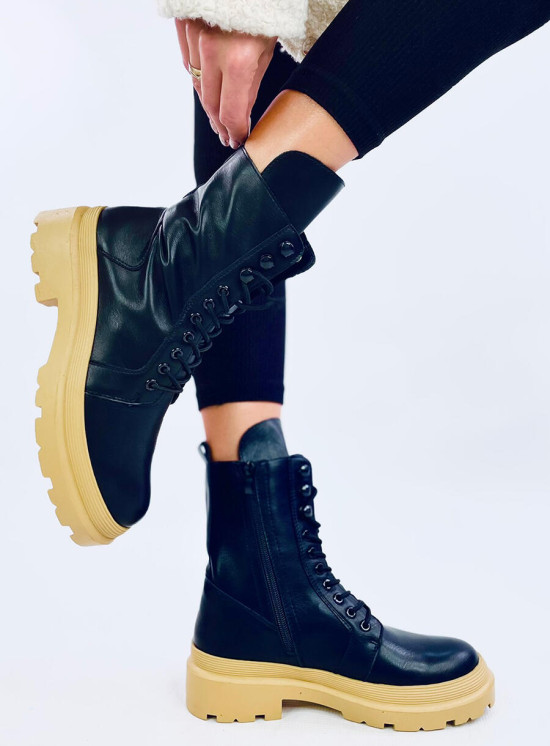 Scarpe con piattaforma INES nero/sabbia