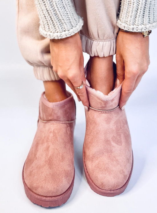 Scarpe da neve basse da donna rosa