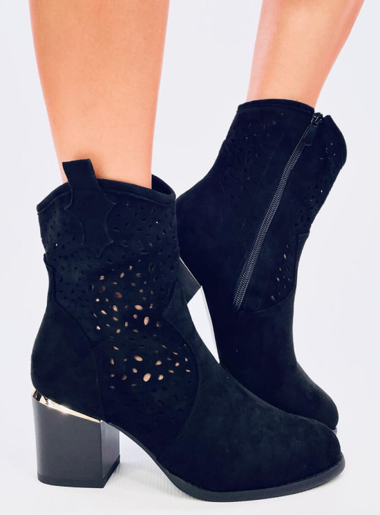 Stivaletto traforato DOLLY nero