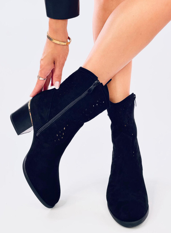 Stivaletto traforato DOLLY nero