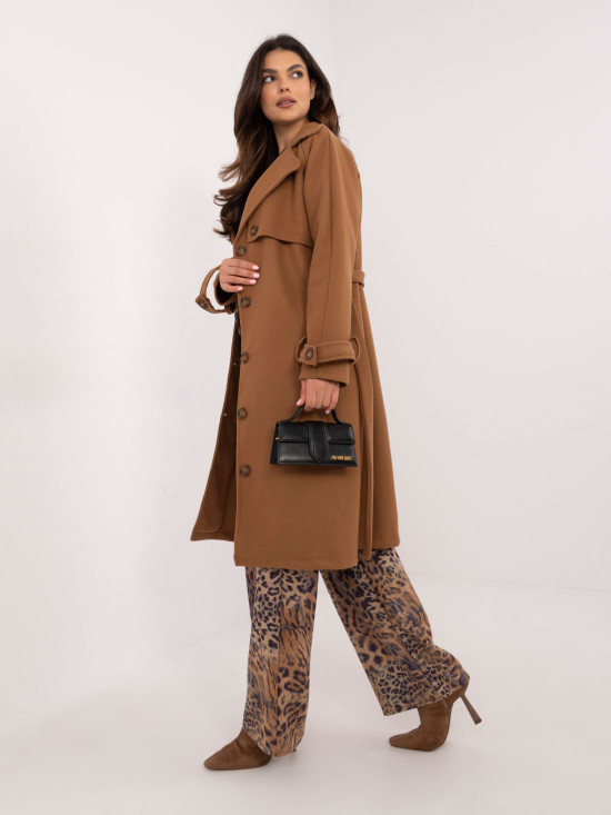 Elegantni prijelazni kaput u camel boji