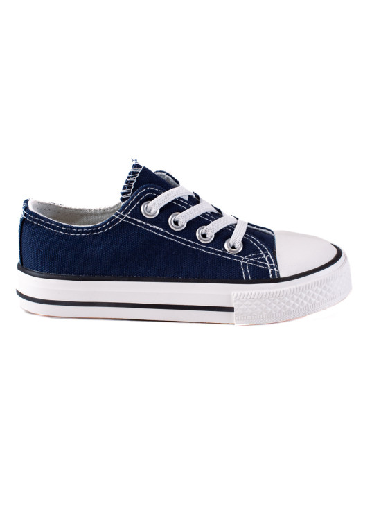 Sneakers stringate da bambini blu scuro