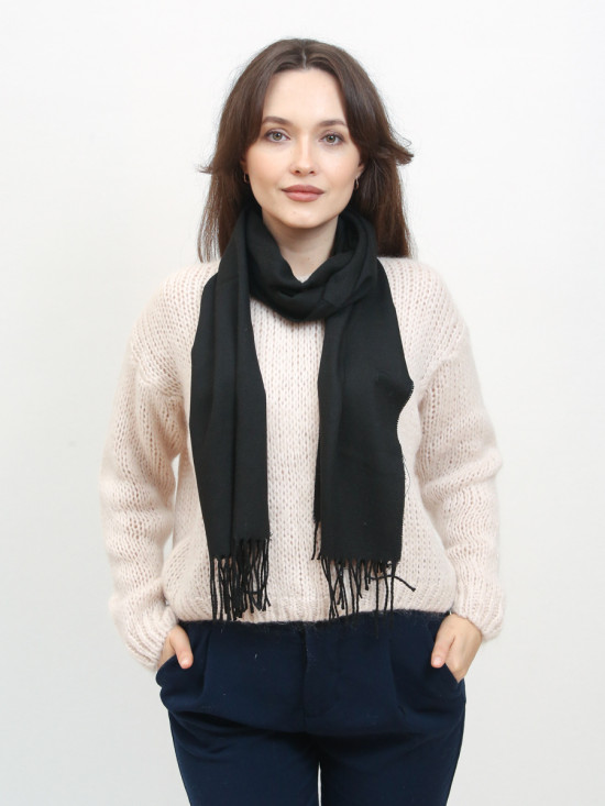 Sciarpa basic da donna nera