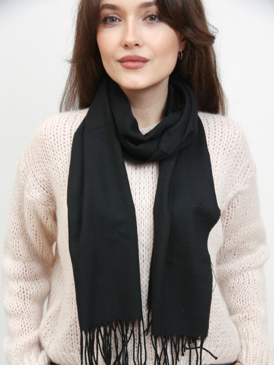 Sciarpa basic da donna nera