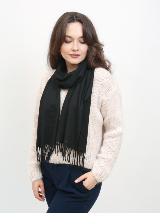 Sciarpa basic da donna nera
